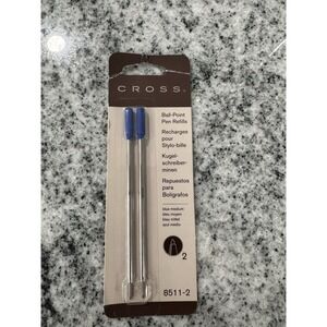 Cross‎ Ballpoint Pen Refill - Blue - Medium Point - Pack of 2 - NEW - 8511-2